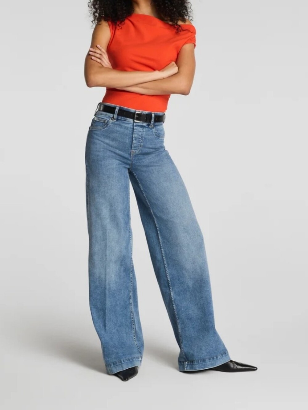 Spanx Pull-On Wide Leg Jeans